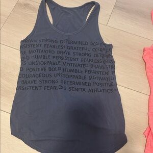 Senita Athletics Charcoal Motivational Tank Top